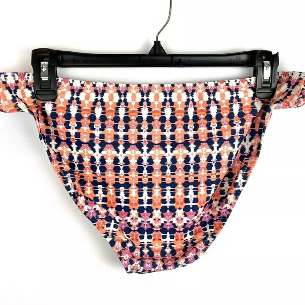 Jessica Simpson Women’s Orange Blue Hipster Bikini Bottom Size XL